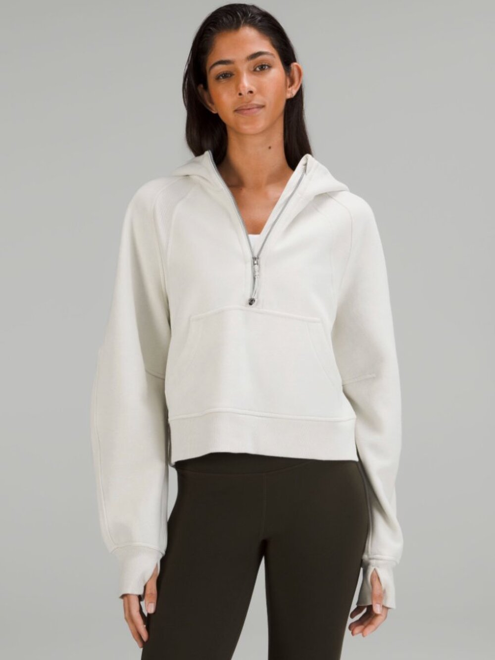 Scuba Oversized Half-Zip Hoodie